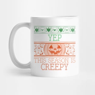 Orange Spooky Halloween Pumkin Scary Fun Costume Artwork Mug